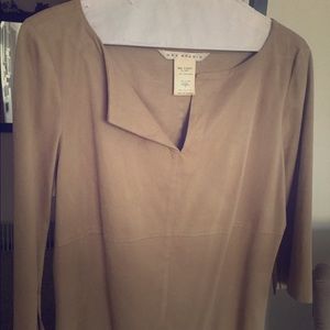 Faux suede shirt